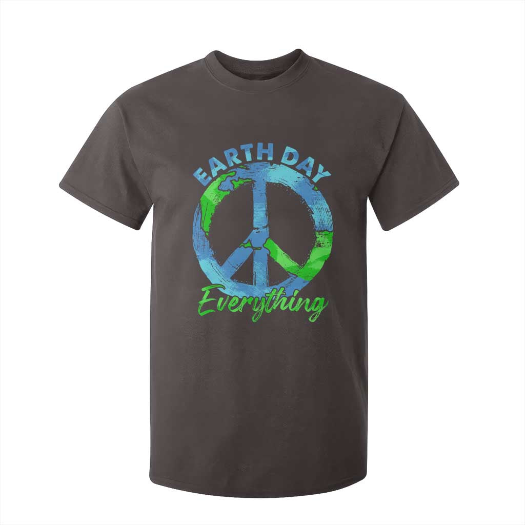 Piece Everyday Earth Day T Shirt For Kid Peace Sign Positive Vibes