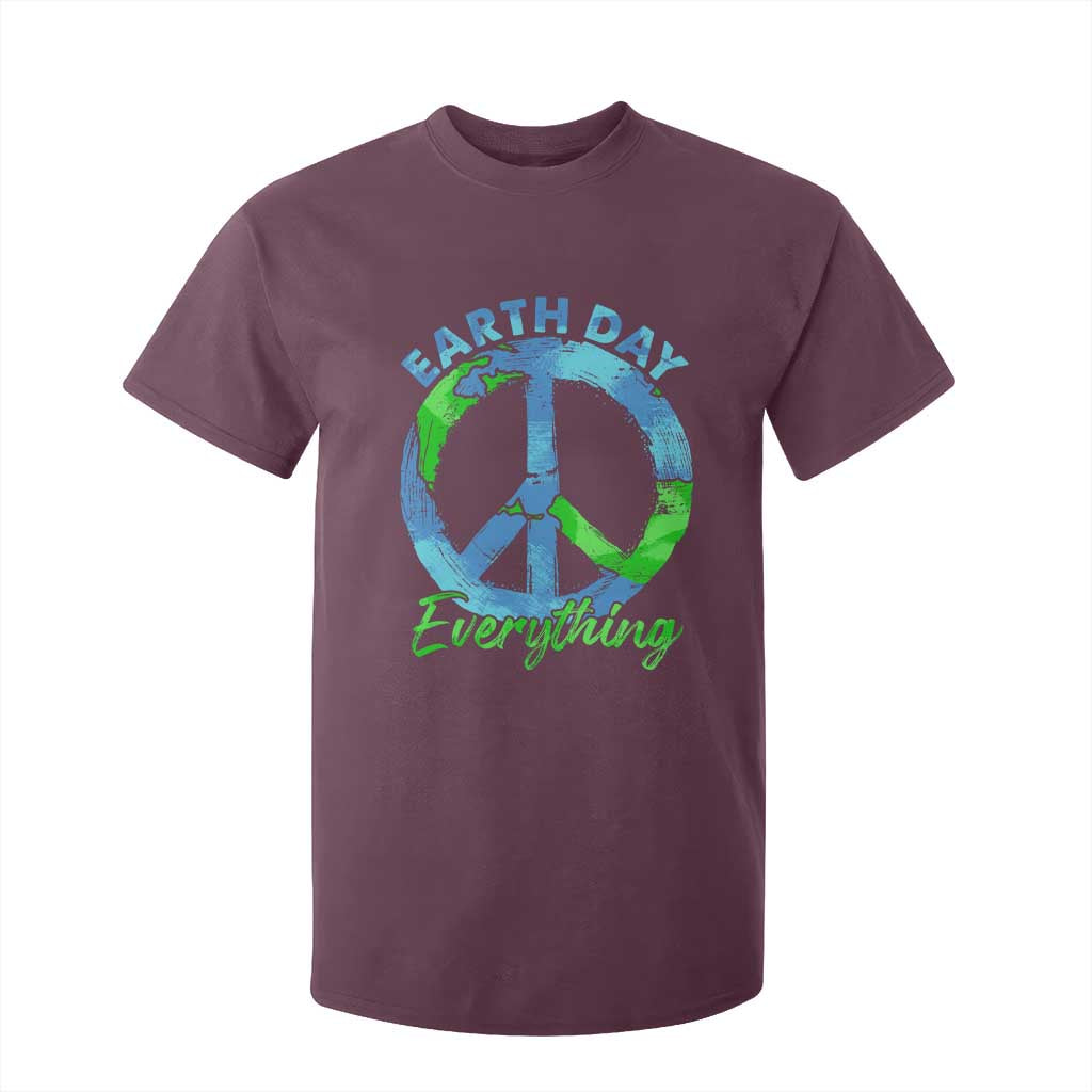 Piece Everyday Earth Day T Shirt For Kid Peace Sign Positive Vibes