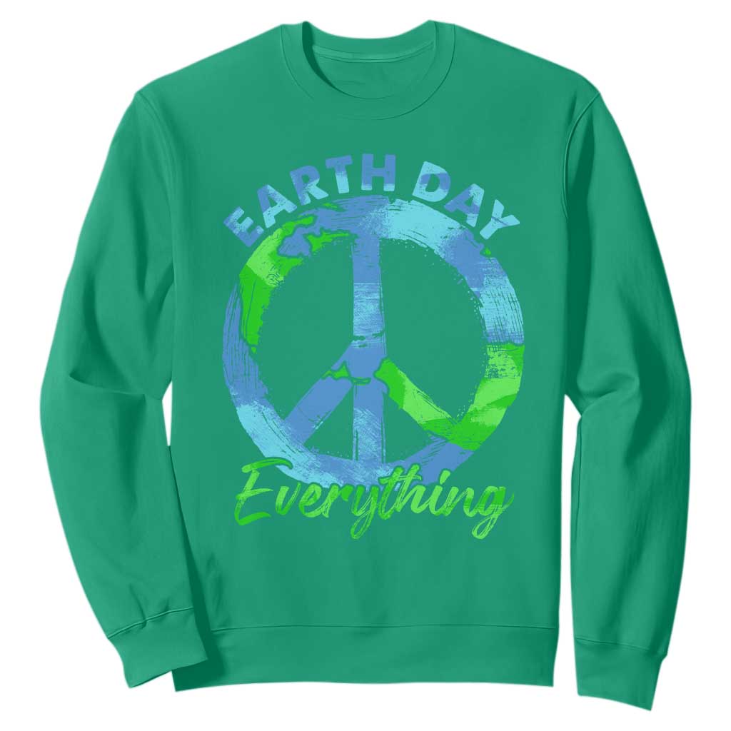 Piece Everyday Earth Day Sweatshirt Peace Sign Positive Vibes