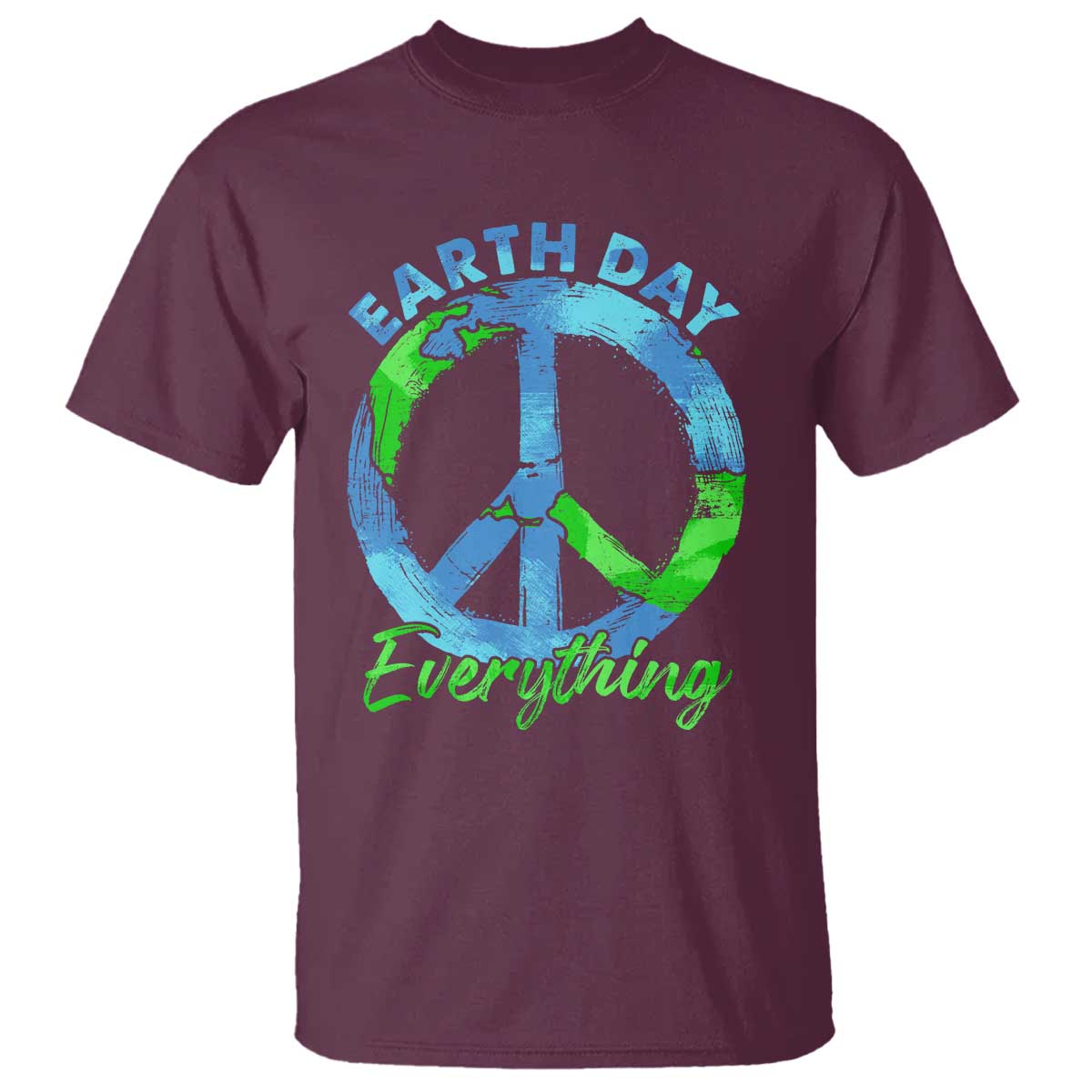 Piece Everyday Earth Day T Shirt Peace Sign Positive Vibes