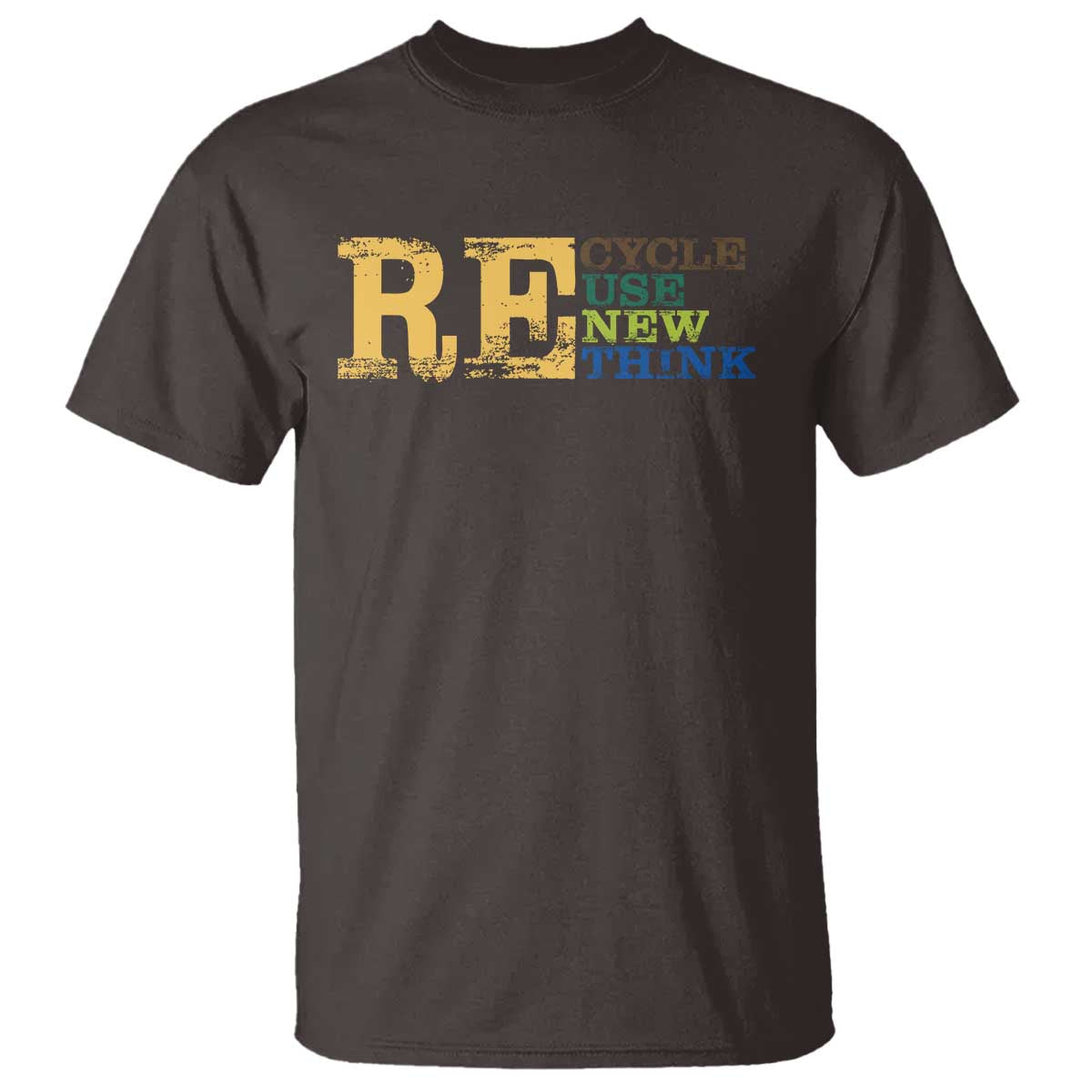 Retro Earth Day T Shirt Recycle Reuse Renew Rethink Protect Earth