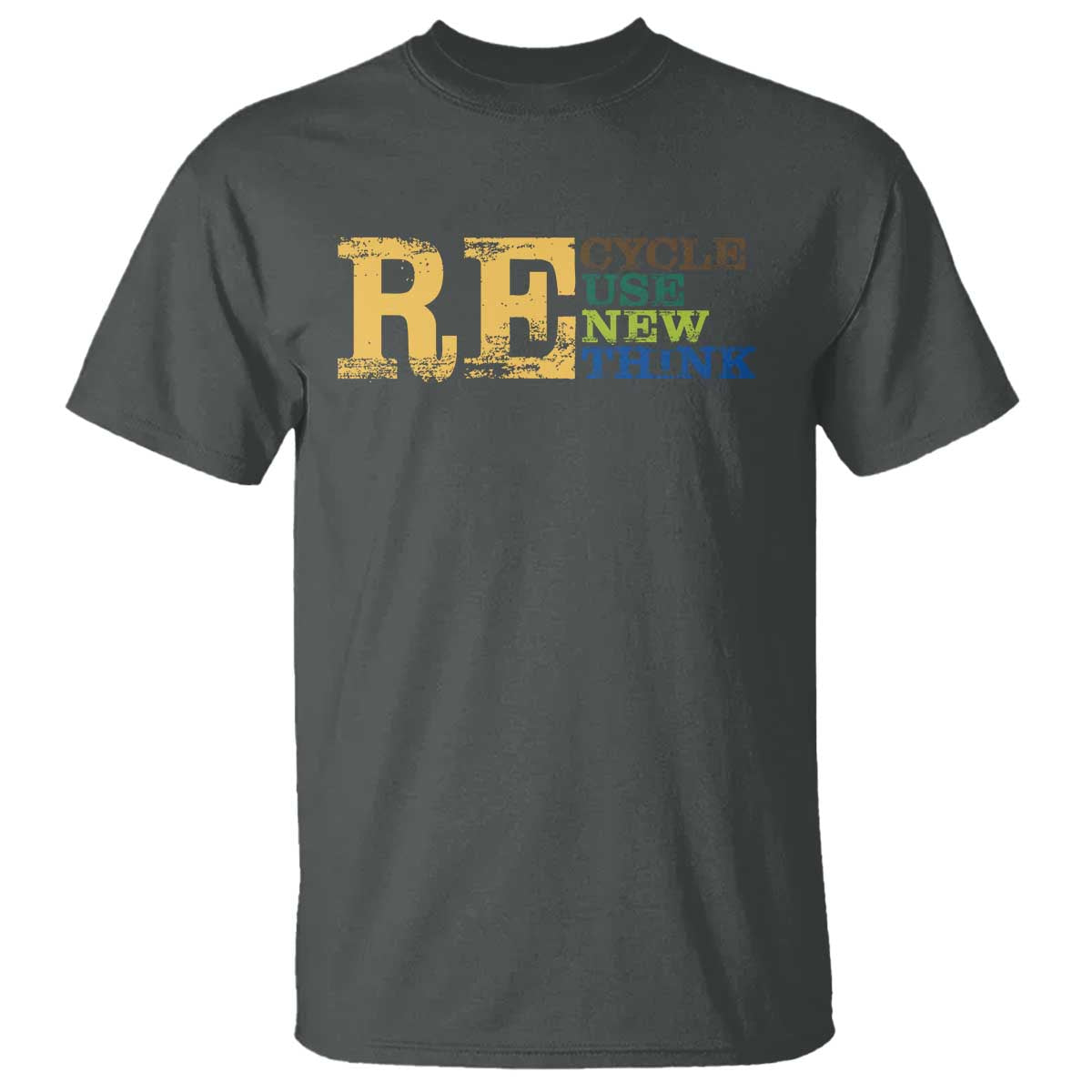 Retro Earth Day T Shirt Recycle Reuse Renew Rethink Protect Earth