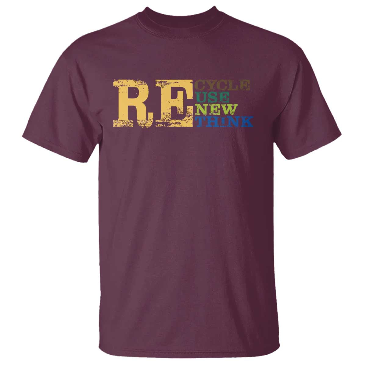 Retro Earth Day T Shirt Recycle Reuse Renew Rethink Protect Earth