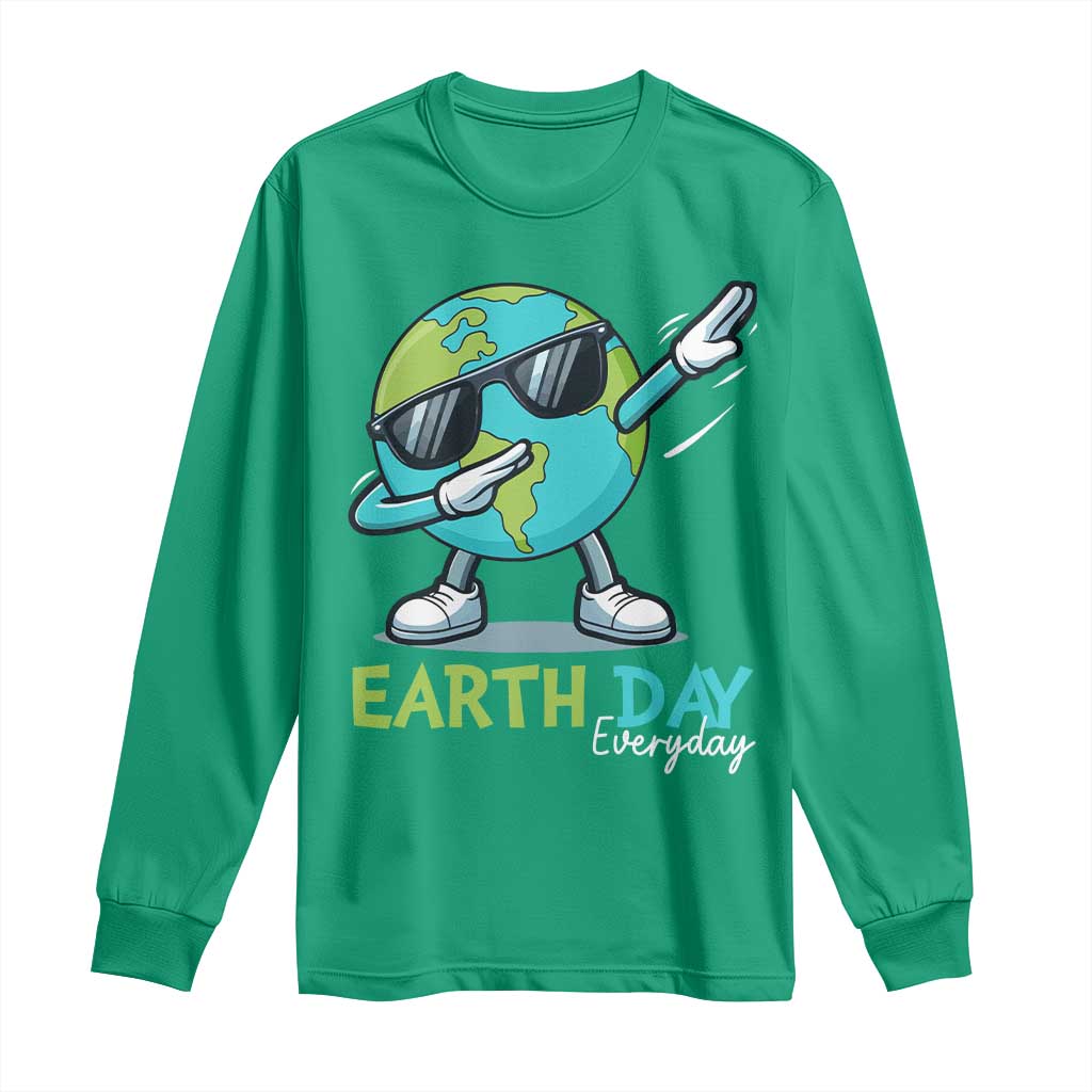 Dabbing Earth Day Long Sleeve Shirt Everyday Positive Vibes Nature Lover Gifts