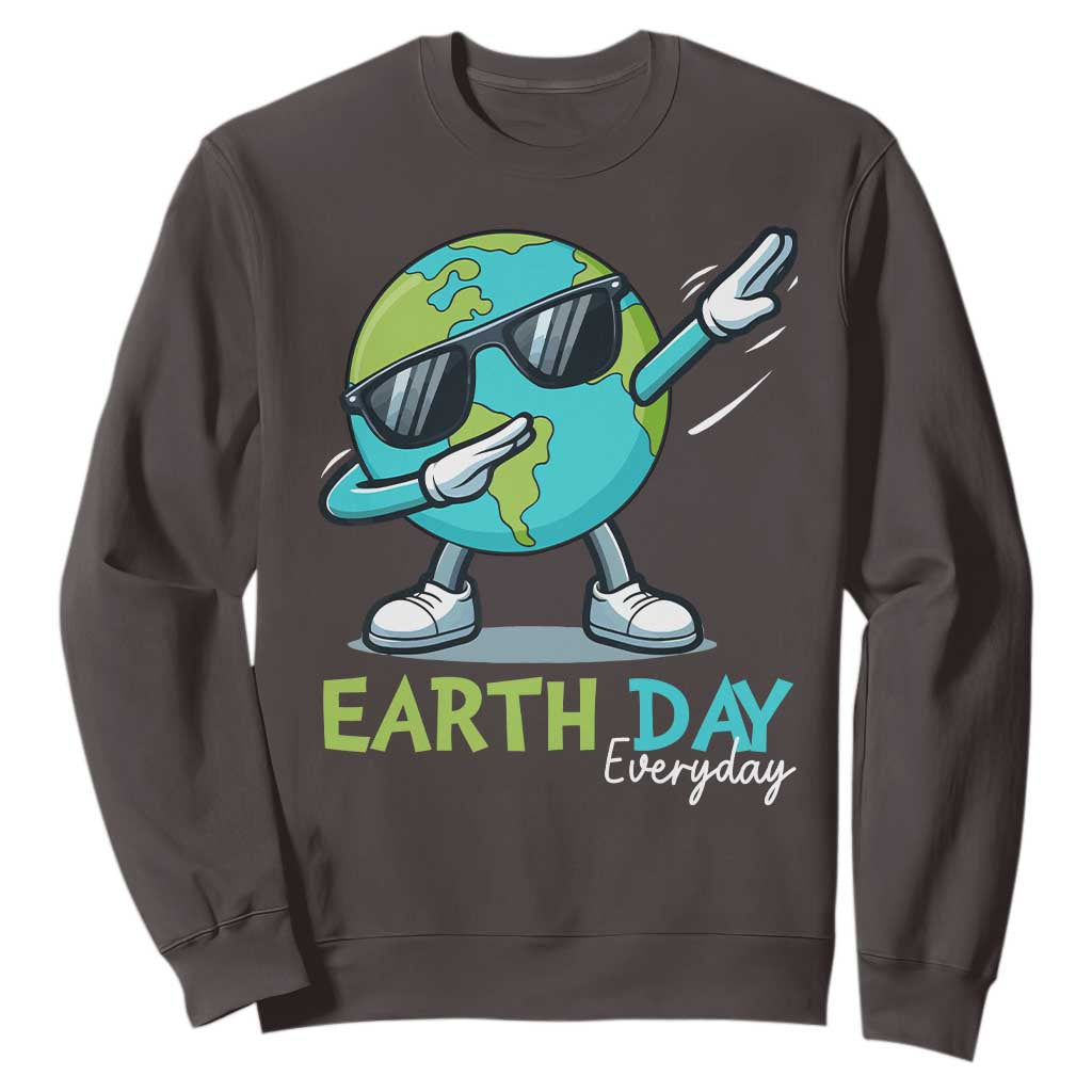 Dabbing Earth Day Sweatshirt Everyday Positive Vibes Nature Lover Gifts