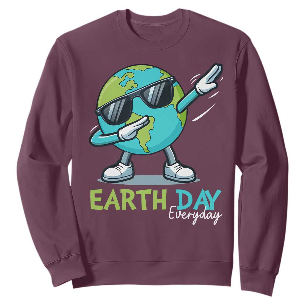 Dabbing Earth Day Sweatshirt Everyday Positive Vibes Nature Lover Gifts