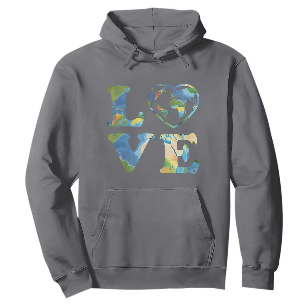 Earth Day Hoodie Heart Environmental Nature Recycling Lovers