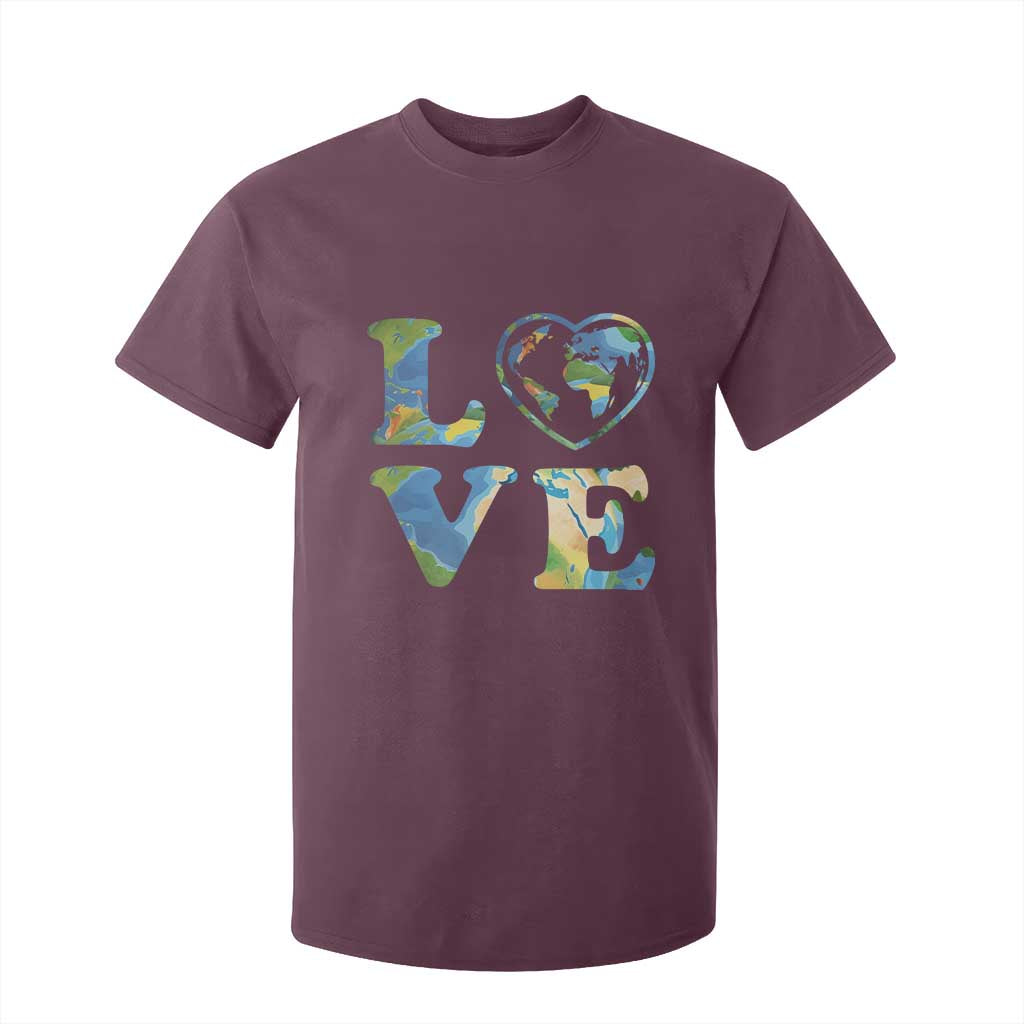 Earth Day T Shirt For Kid Heart Environmental Nature Recycling Lovers