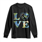 Earth Day Long Sleeve Shirt Heart Environmental Nature Recycling Lovers