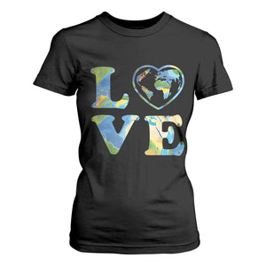 Earth Day T Shirt For Women Heart Environmental Nature Recycling Lovers