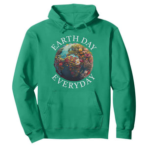 Earth Day Everyday Hoodie With Floral Nature Lover Climate Change