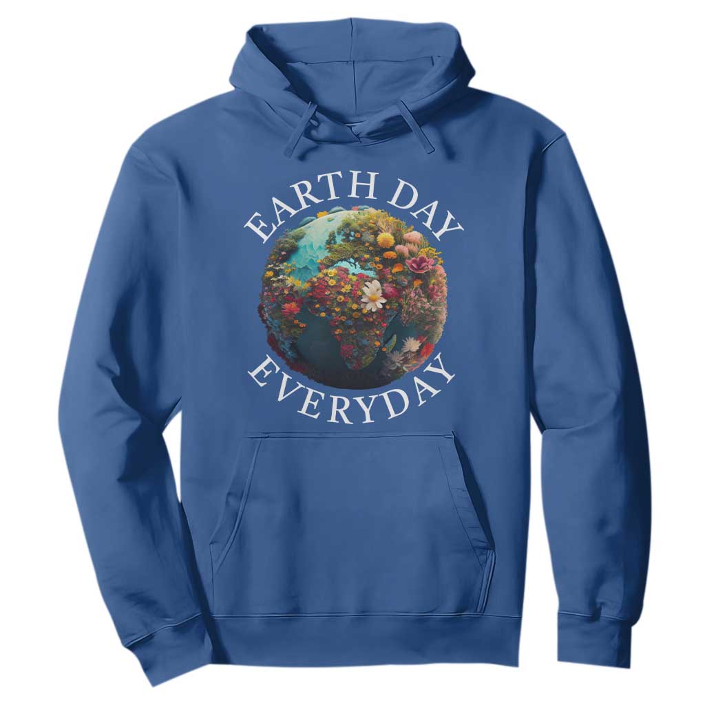 Earth Day Everyday Hoodie With Floral Nature Lover Climate Change