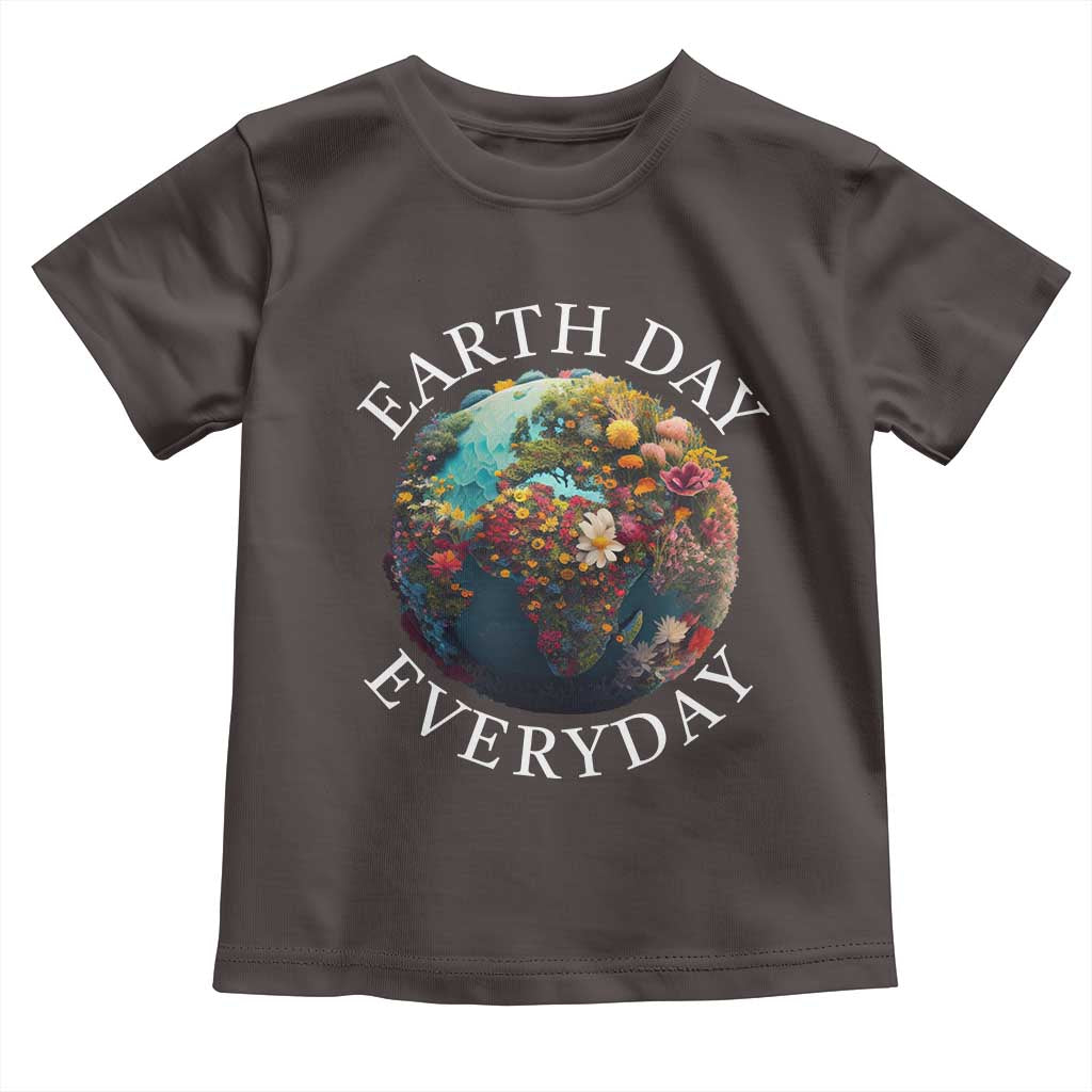 Earth Day Everyday Toddler T Shirt With Floral Nature Lover Climate Change