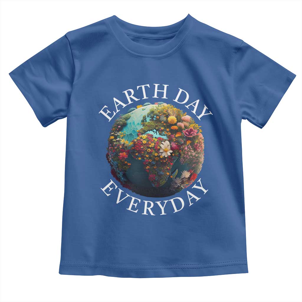 Earth Day Everyday Toddler T Shirt With Floral Nature Lover Climate Change