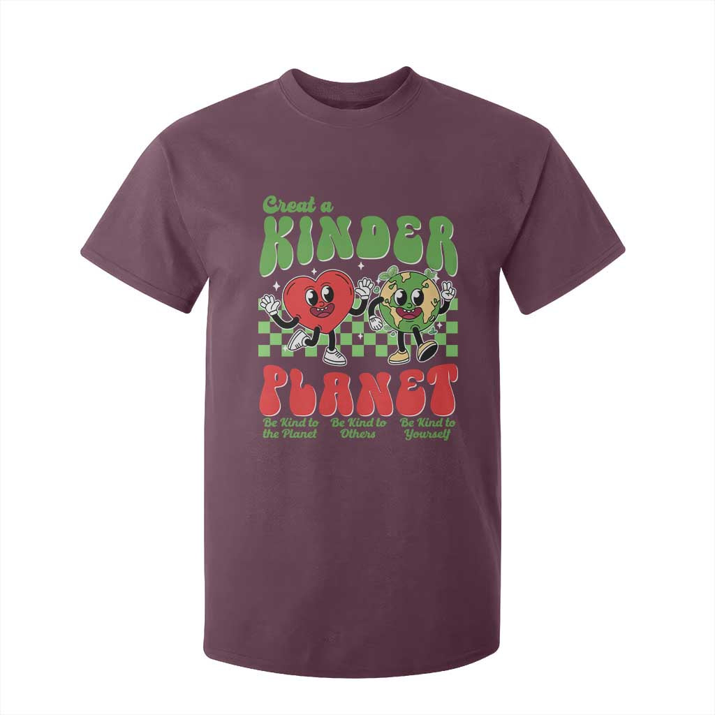 Earth Day T Shirt For Kid Create A Kinder Planet Be Kind Earth