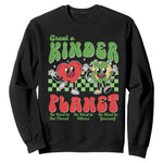 Earth Day Sweatshirt Create A Kinder Planet Be Kind Earth