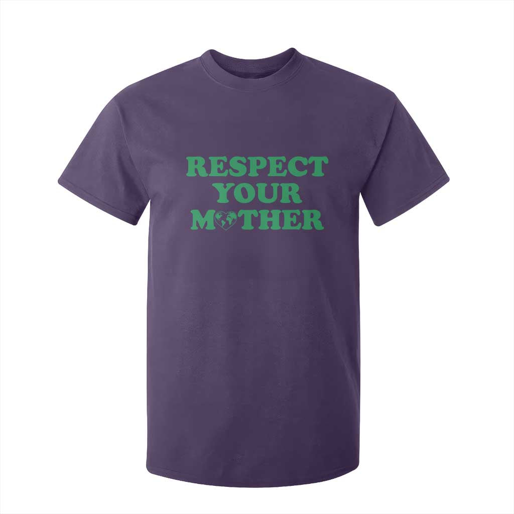 Earth Day T Shirt For Kid Respect Your Mother Environmental Recycling