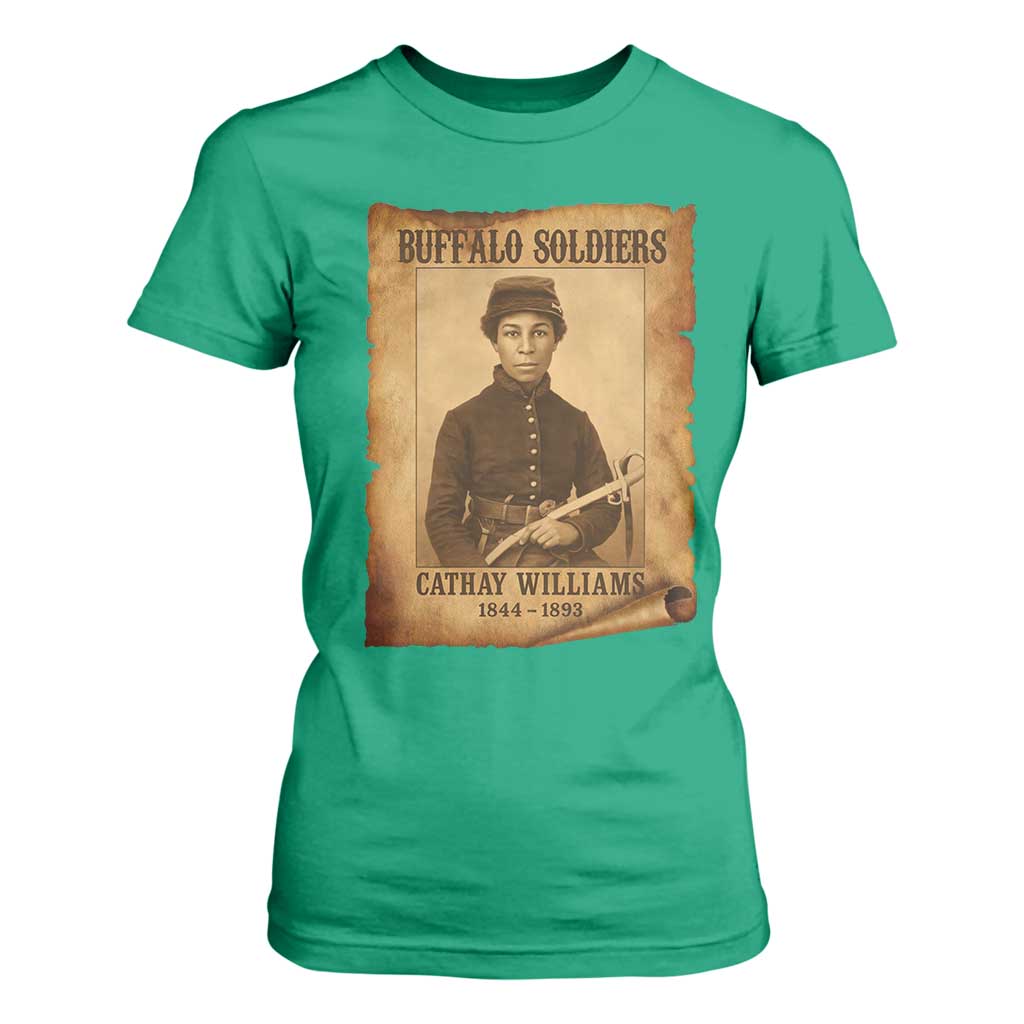 Cathay Williams T Shirt For Women Buffalo Soldier First African American Female Soldier - African Pride