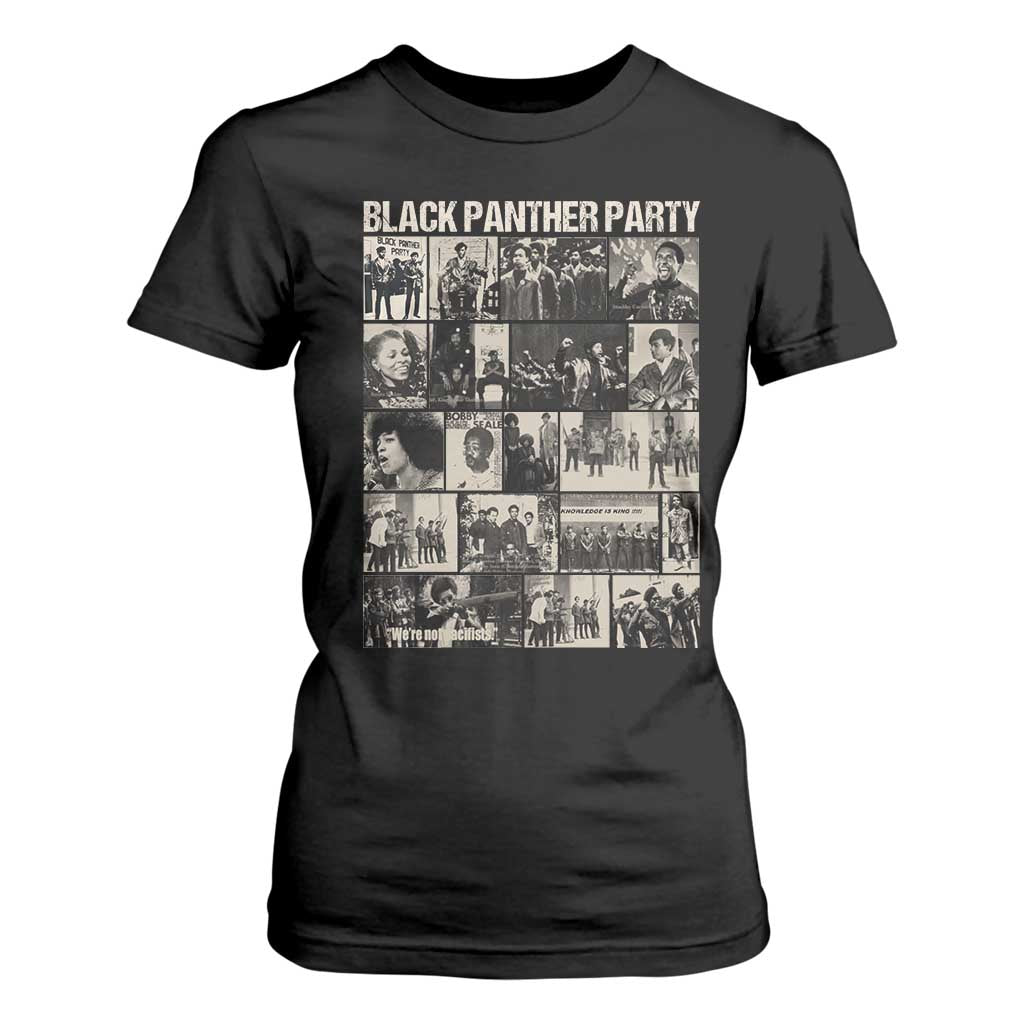 Vintage Black Panther Party T Shirt For Women Huey P. Newton Bobby Seale Black History Month Juneteenth