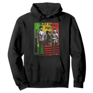 Vintage Black Panther Party Hoodie Black History Self Defense Huey Newton Bobby Seale
