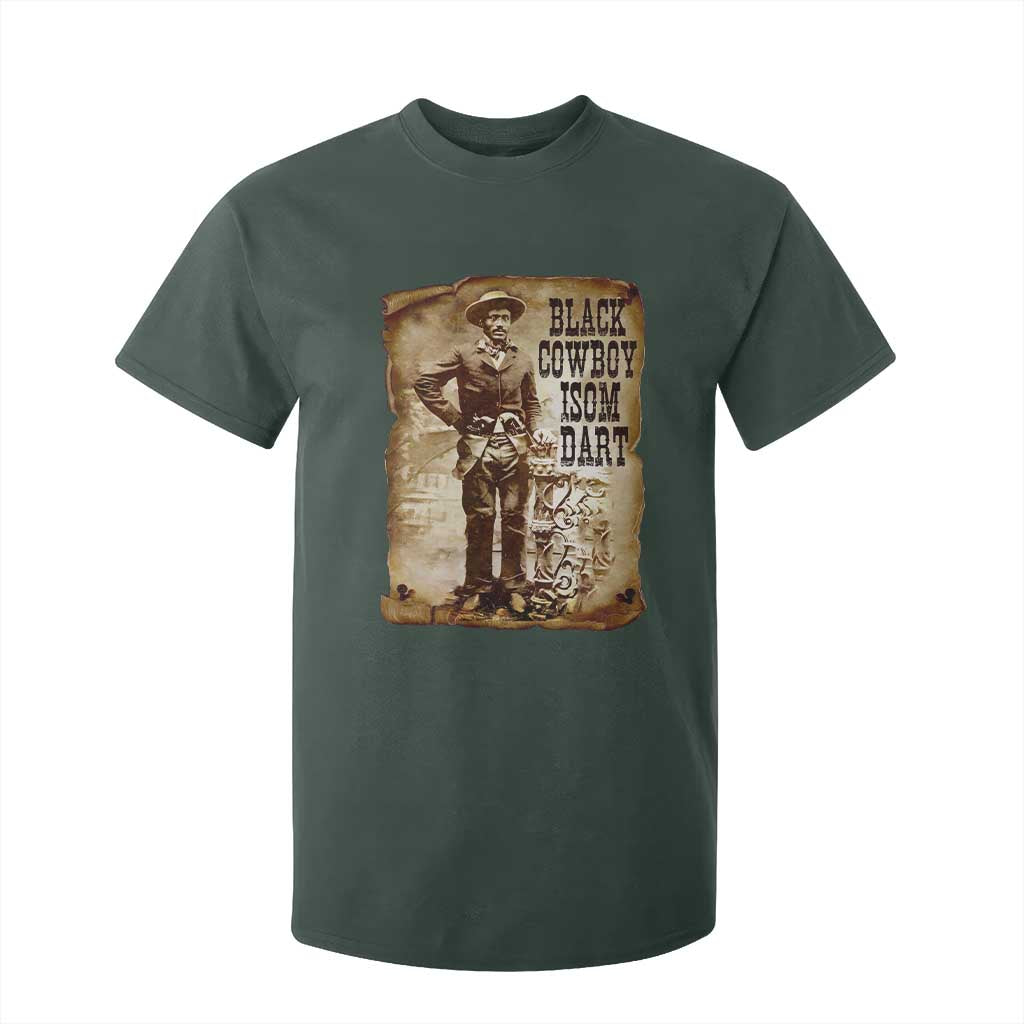 Black Cowboy Isom Dart T Shirt For Kid African American Cowboys Black History