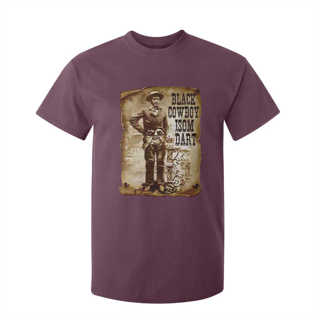Black Cowboy Isom Dart T Shirt For Kid African American Cowboys Black History