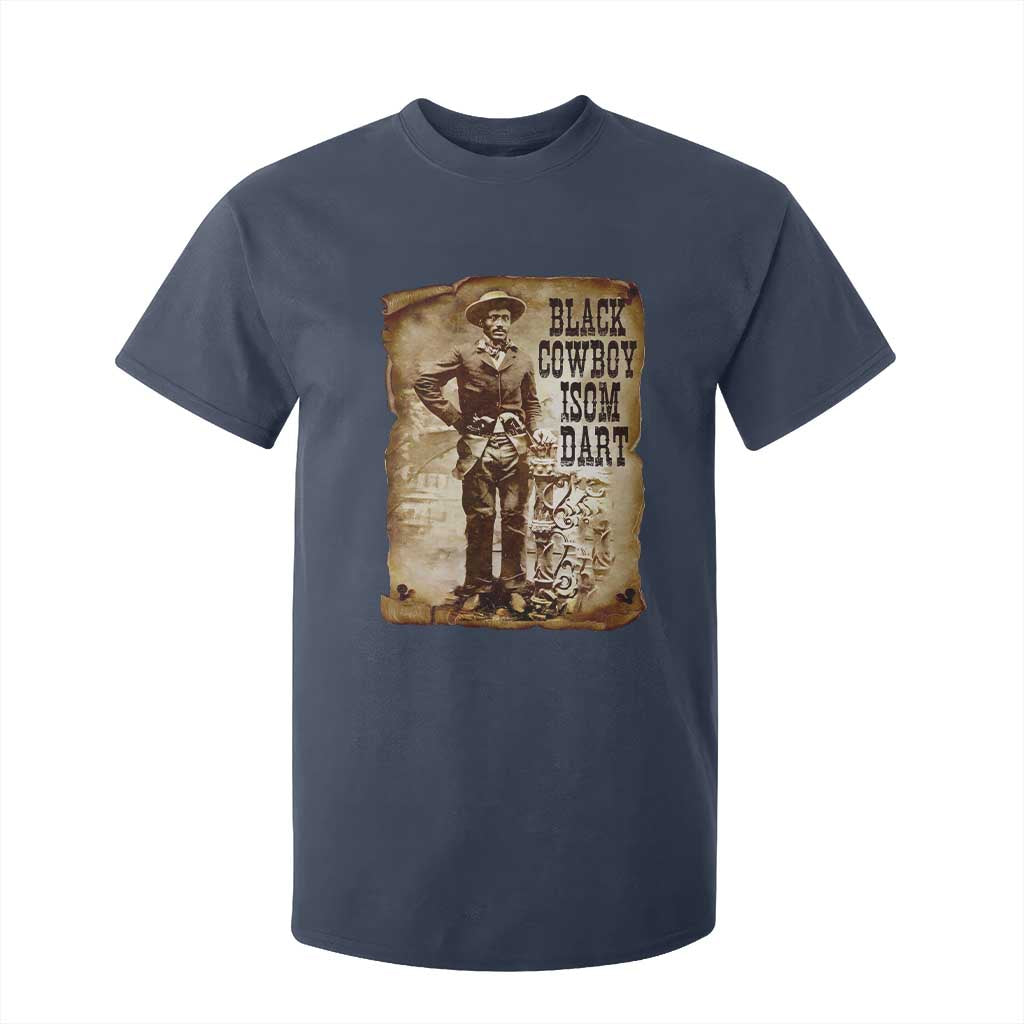 Black Cowboy Isom Dart T Shirt For Kid African American Cowboys Black History
