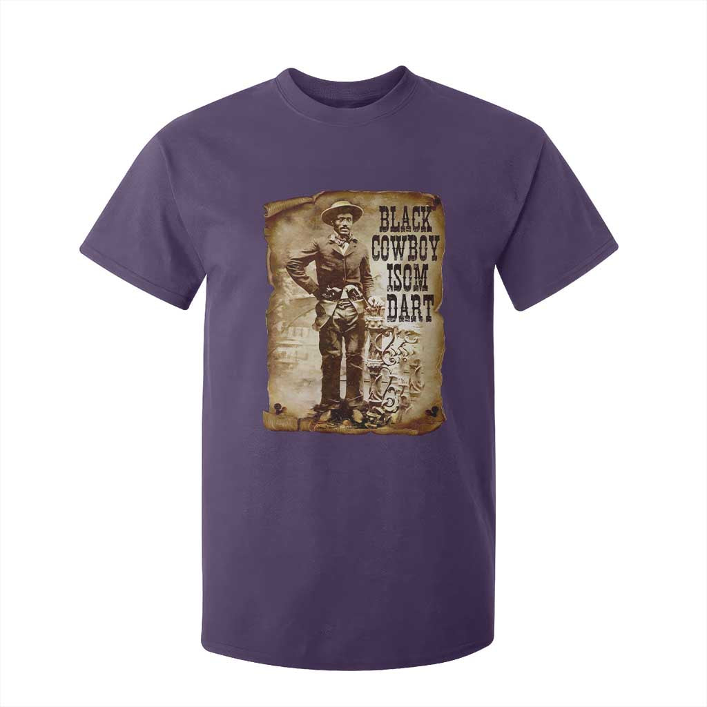 Black Cowboy Isom Dart T Shirt For Kid African American Cowboys Black History