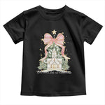 Christian Christmas Toddler T Shirt Oh Come Let Us Adore Him Nativity Christmas Tree Bow - African Pride