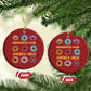 Immigrants Make America Great Christmas Ornament Political Progressive Pro Immigration Wildflower Gift - African Pride