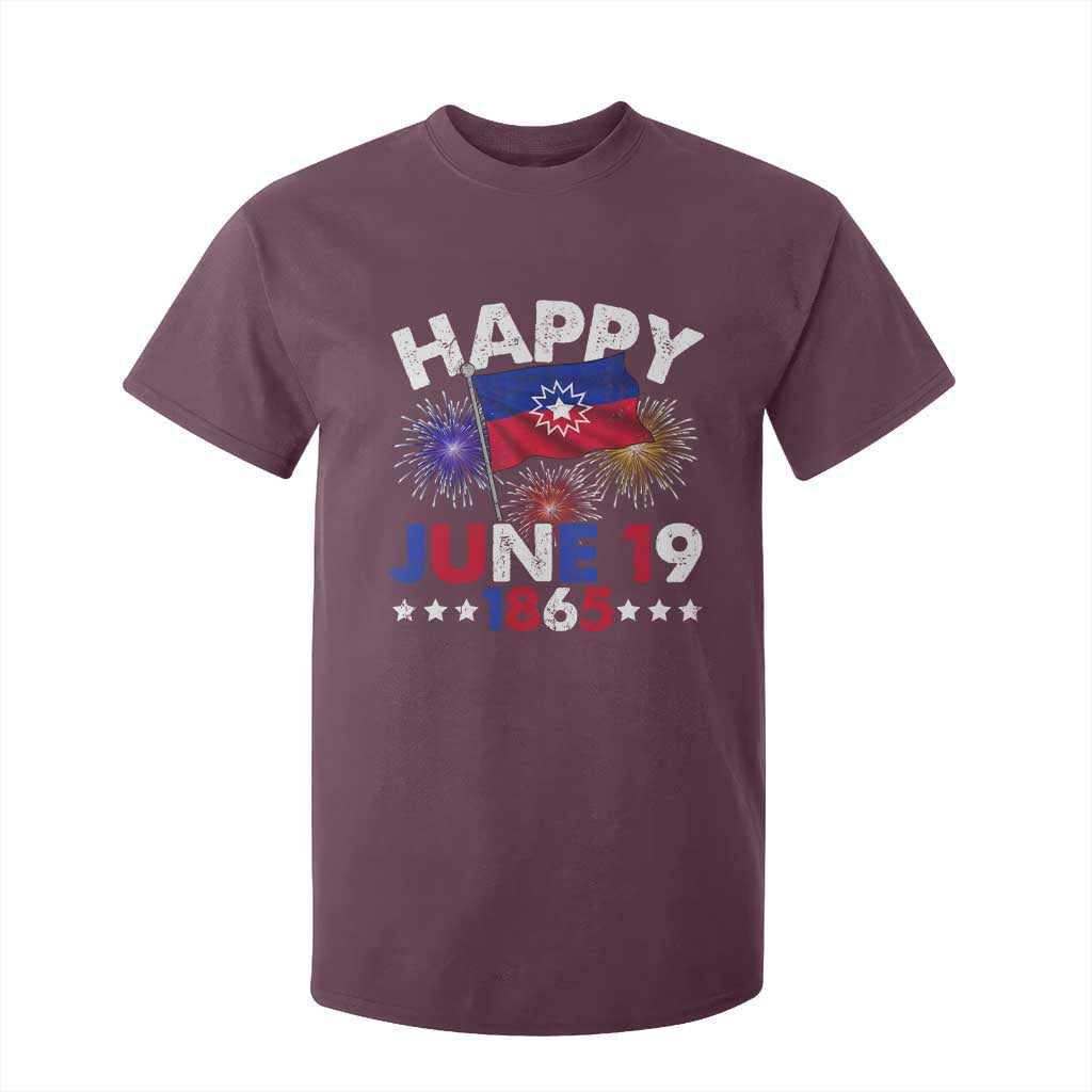 Juneteenth Flag T Shirt For Kid Black Freedom Black History June 19 1865 - African Pride