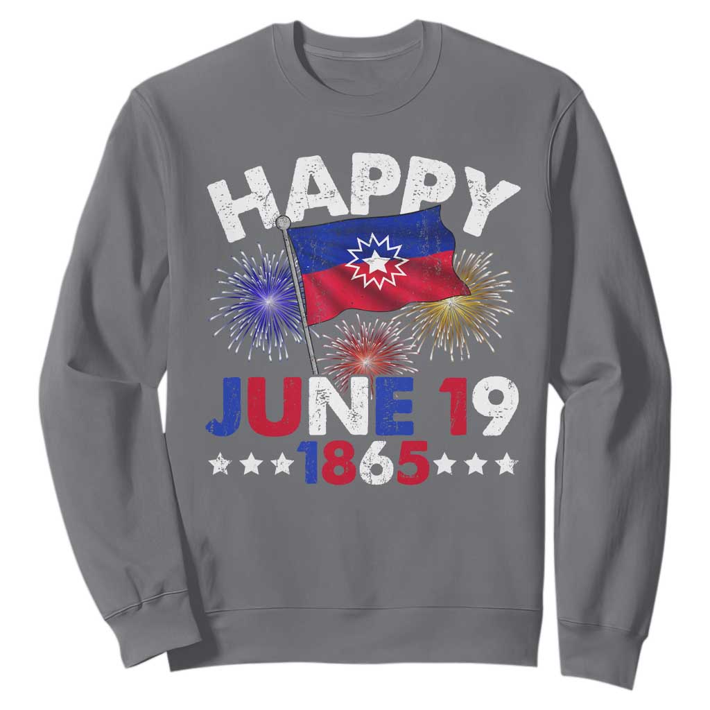 Juneteenth Flag Sweatshirt Black Freedom Black History June 19 1865 - African Pride