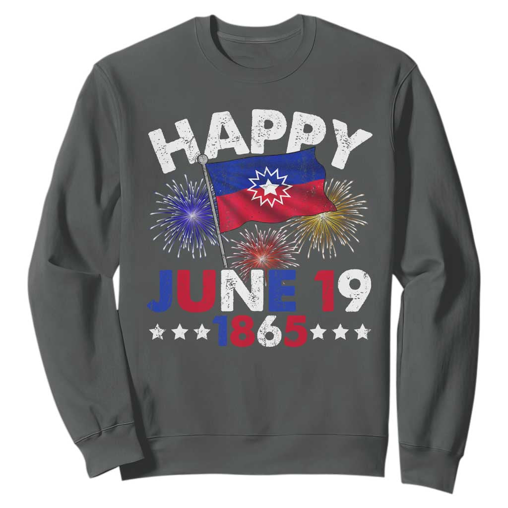 Juneteenth Flag Sweatshirt Black Freedom Black History June 19 1865 - African Pride
