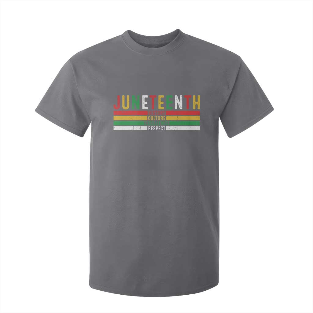 Juneteenth T Shirt For Kid Black History Culture Excellence Respect Retro Vintage