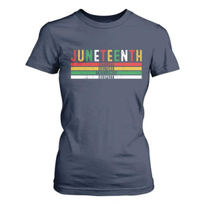 Juneteenth T Shirt For Women Black History Culture Excellence Respect Retro Vintage