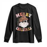 Christmas Cowboy Long Sleeve Shirt Vintage 90s Western Groovy Santa Claus Xmas Vibes - African Pride