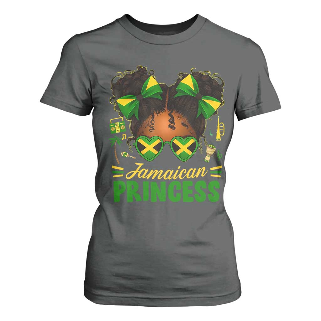 Jamaica Princess T Shirt For Women Proud Jamaican Afro Black Girls Jamaica Flag Pride - African Pride