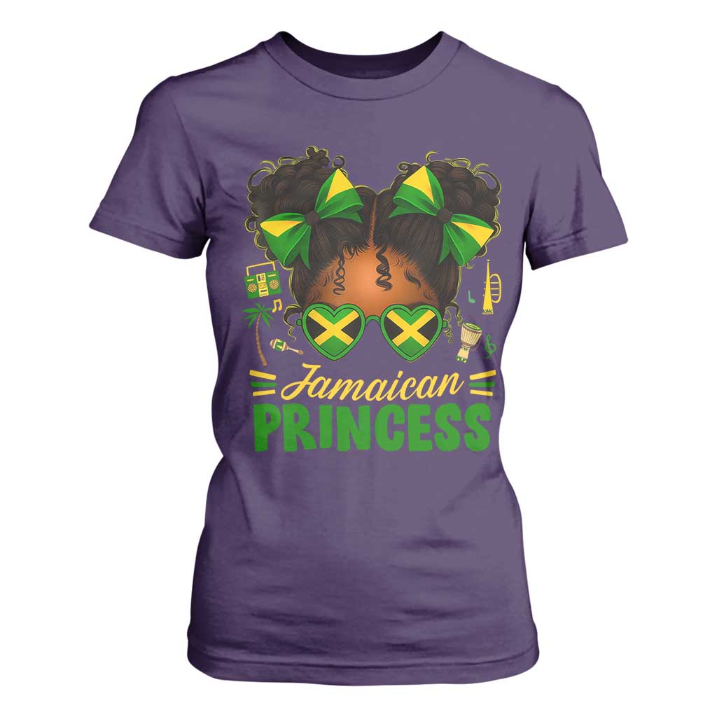 Jamaica Princess T Shirt For Women Proud Jamaican Afro Black Girls Jamaica Flag Pride - African Pride