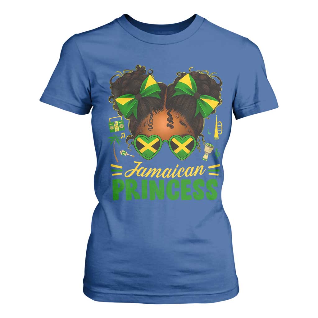 Jamaica Princess T Shirt For Women Proud Jamaican Afro Black Girls Jamaica Flag Pride - African Pride