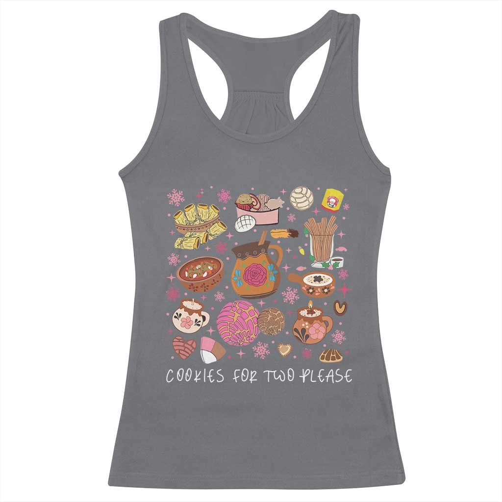 Mexican Christmas Pregnancy Announcement Racerback Tank Top Cookies For Two Please Xmas Maternity Gift - African Pride