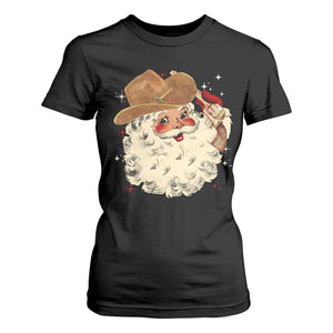 Christmas Cowboy T Shirt For Women Santa Claus Merry Xmas Vintage 90s Western Country - African Pride