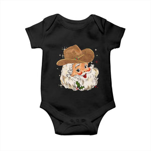 Christmas Cowboy Baby Onesie Santa Claus Vintage 90s Western Country Music Outfit - African Pride