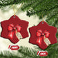 Christmas Pregnancy Announcement Christmas Ornament Coquette Bow Xmas Maternity Gift - African Pride