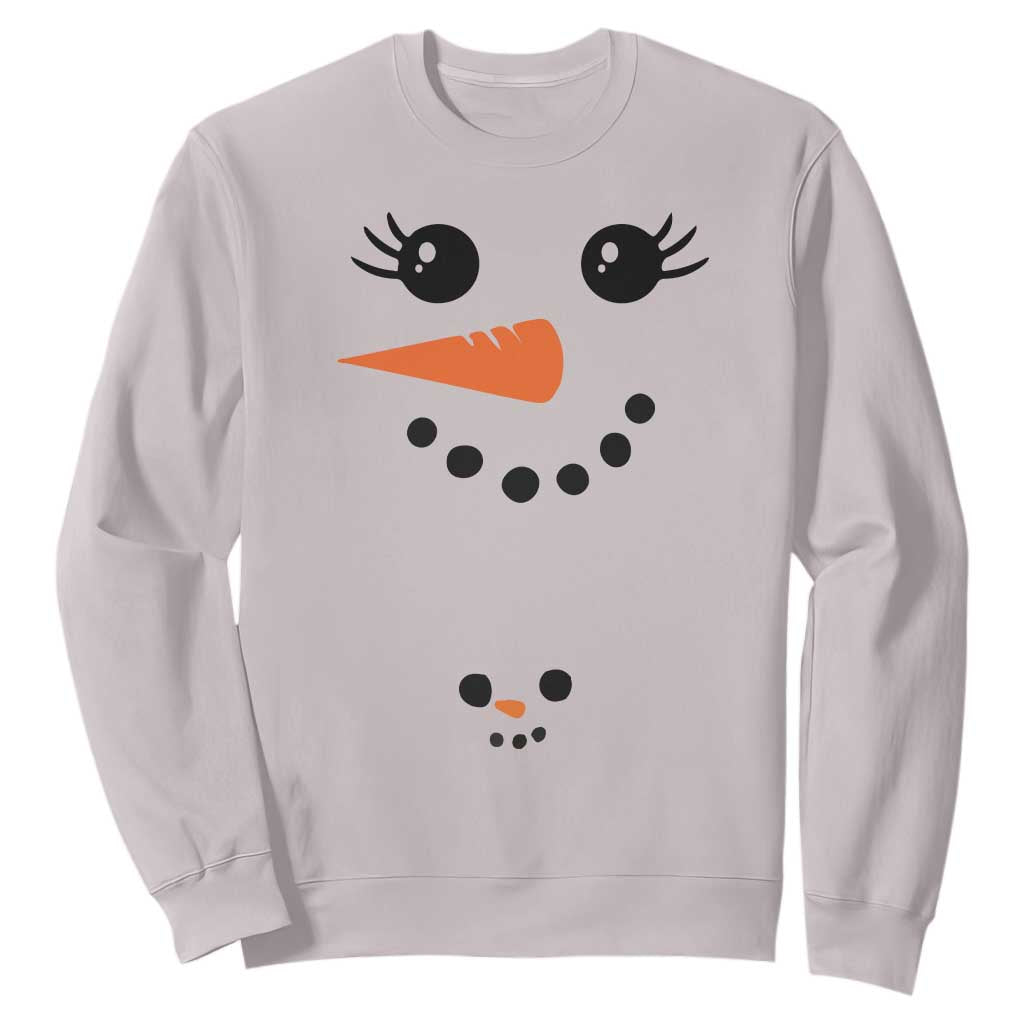 Christmas Pregnancy Announcement Sweatshirt Snowman Face Xmas Maternity Gift - African Pride