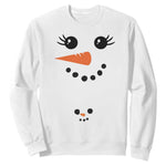 Christmas Pregnancy Announcement Sweatshirt Snowman Face Xmas Maternity Gift - African Pride