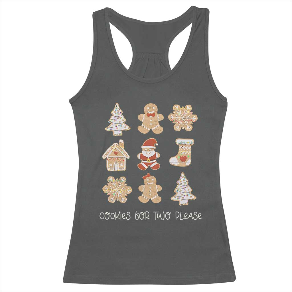 Christmas Pregnancy Announcement Racerback Tank Top Cookies For Two Please Maternity Gift - African Pride