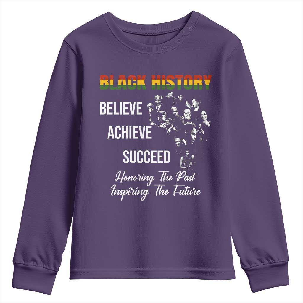 Honoring Past Inspiring Future Black History Month Youth Sweatshirt - African Pride