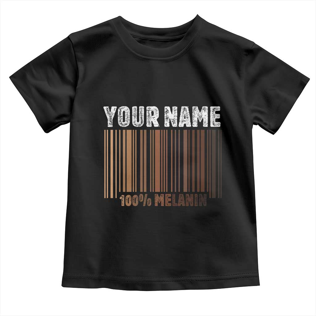 Personalized Gifts Black Pride Toddler T Shirt Custom Name Melanin BLM African History Gift - African Pride