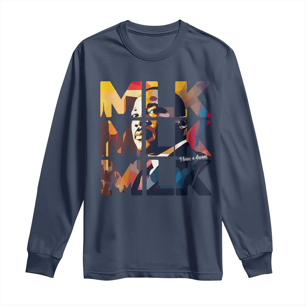 Martin Luther King Jr. Long Sleeve Shirt Black History Month I Have A Dream - African Pride