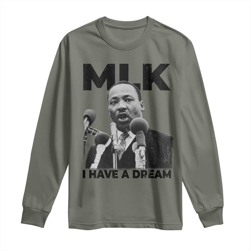 Martin Luther King Long Sleeve Shirt MLK I Have A Dream Black History Month